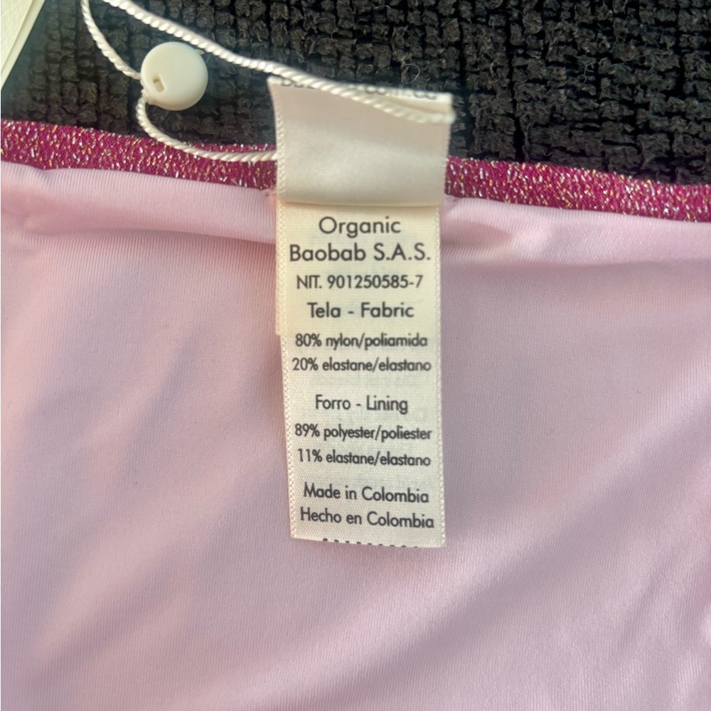 Baobab ladies GOA Pink Shimmer Cheeky Swim Bottoms NWT MSRP $100! - Picture 7 of 7